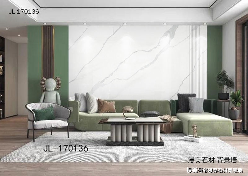 
莫兰迪色系 漫美沙发配景墙效果图|星空官网登录(图7)